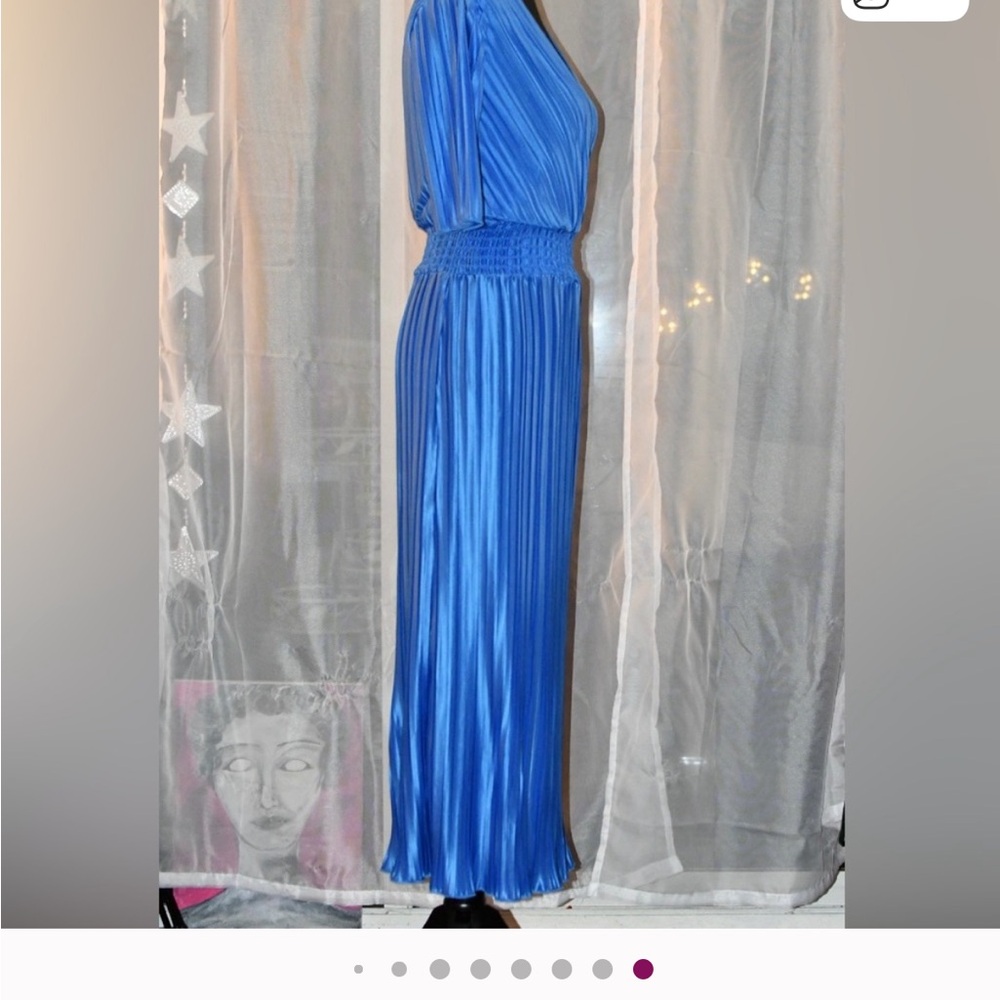 DKNY Women's Vibrant Blue Midi Dress - Picture 12 of 12